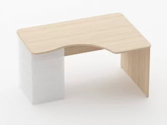 Стол угловой под встроенную тумбу Глассй 1.141.14Пр Венге / Glassy