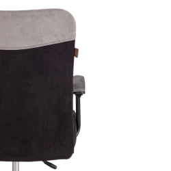 Кресло ФЛЙ флок , серый/черный, 29/35 / FLY