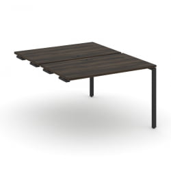 Двойной стол-приставка к опорным тумбам/шкафам CОНCЕПТ CН.ДСПР-002 Дуб Мали Черный / CONCEPT CN.DSPR-002