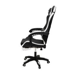 Кресло 892-1 цвет черный/белый с массажем 892-1-блаcк-вхите-масс / 892-1-black-white-mass