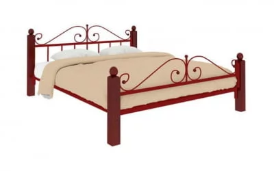 Кровать Диана Лукс плус 1600х1900 Красная / Lux plus