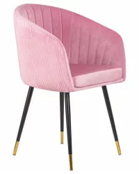 Стул обеденный ДОБРИН МАРЙ Розовый велюр 1922-16 / DOBRIN MARY