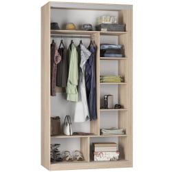 Шкаф-купе белый лдсп Б-220х120х60-2(ЯАТ-ЯАС-Д9Д9) / B-220х120х60-2(ЯАТ-ЯАС-D9D9)