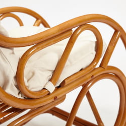 Кресло-качалка ВИЕННА (разборная) без подушки Когнаc (коньяк) / VIENNA Cognac