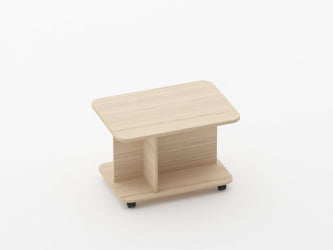 Стол журнальный Глассй 4.10 Дуб молочный / Glassy