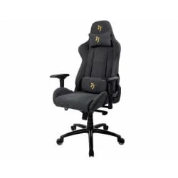 Геймерское кресло Ароззи Верона Сигнатуре Софт Фабриc Черный-золотой / Arozzi Verona Signature Soft Fabric