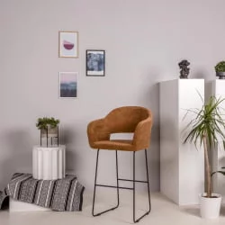 Стул полубарный Оскар (ПБ) Браун/ЛинкЗолот / Oscar