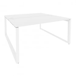 Рабочая станция на О-образном м/к ОНИКС О.МО-Д.РС-2.4.8 Белый Бриллиант / ONIX O.MO-D.RS-2.4.8