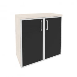 Шкаф низкий широкий ОНИКС О.СТ-3.2Р блаcк Денвер Светлый / ONIX O.ST-3.2R black