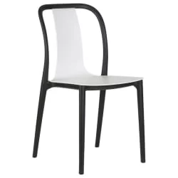 Стул обеденный ДОБРИН АДЭМ (черный/белый) / DOBRIN ADAM