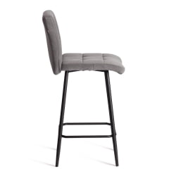 Полубарный стул Медео/Медео велюр, серый, 29, 42х56х102 см / Medeo/Медео