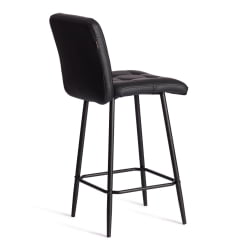 Полубарный стул Медео/Медео экокожа , черный, 42х56х102 см / Medeo/Медео
