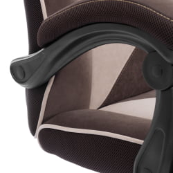 Кресло Арена металБЛ велюр, коричневый/бежевый, 6/7 / Arena metalBL