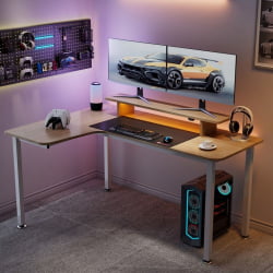 Геймерский стол ЕУРЕКА ЕУРЕКА Л60Л-МВ, Мапле / EUREKA EUREKA L60L-MW, Maple