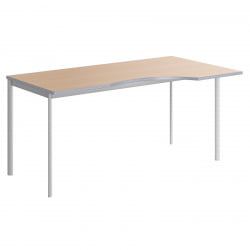 Стол эргономичный ИМАГО-С CА-1С(Л/Р) клен алюминий / IMAGO-S CA-1S(L/R)