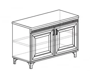Тумба многоцелевого назначения Марлен 497 Кремовый белый Патина