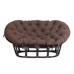 Диван МАМАСАН/МАМАСАН 23/02 В /с подушкой/ подушка 182х119 см, 169х102х80 см, Антикуе бровн (античный черно-коричневый), ткань, коричневый, 3М7 / MAMASAN/МАМАСАН W Antique brown