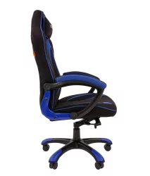 Кресло геймерское CХАИРМАН ГАМЕ 28 Синий-черный / CHAIRMAN GAME