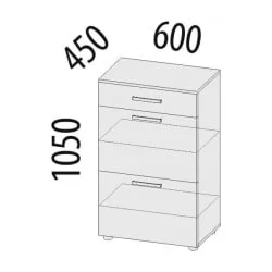 Тумба в прихожую Тиффани 47.11.1 Сосна Астрид Мелинга