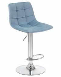 Стул барный ДОБРИН ТАИЛОР Пудрово-голубой велюр МДЖ9-74 / DOBRIN TAILOR MJ9-74