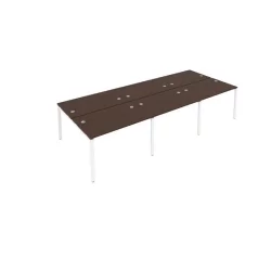 Рабочая станция на 6 раб.места Метал Сйстем Б.СМ-6.2 Венге/Белый / Metal System