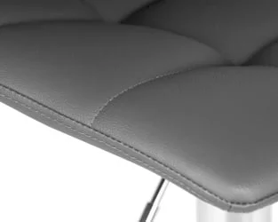 Стул барный ДОБРИН ТАИЛОР экокожа Серый / DOBRIN TAILOR