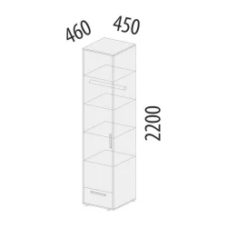Детский шкаф Аляска 501.22