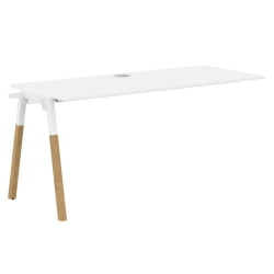 Рабочая станция Форта ФИСТ 1567 Белый премиум Дуб Гамильтон / Forta FIST