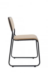 Кресло Никс РCХ ОМКЛ-02Б Бежевый/Металл Черный / Nix RCH OMKL-02B