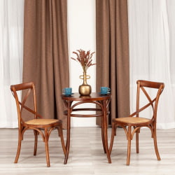 Стол деревянный ТХОНЕТ (мод.Т9151) дерево вяз, 60х75 см, Темный Орех (№5) / THONET (mod.T9151)