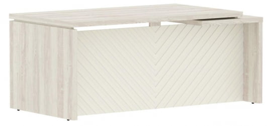 Стол руководителя левый Торр ЛУКС ТЛCТ 189 Л Сосна Эдмонд Латте / Torr LUX TLCT L