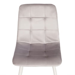 Металлический стул CХИЛЛЙ (мод. 7094-1) вельвет/металл, 44,5х52,5х86 см, пинк (розовый) ХЛР39 / натуральный / CHILLY (mod. pink HLR39