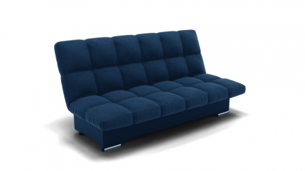 Диван Финка (ЗР) Цвет фасада: Синий; Тип: Прямой; Материал фасада: Металл/Велюр