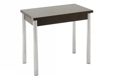 Стол обеденный Ломберный ХРОМ ЛДСП венге