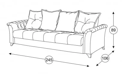 Кресло Ирис ТК 964 Лекко Океан (синий) Фибра Менуэт