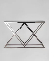 Консоль ИНСИГНИЯ 115кс30 Темный хром стекло смоке / 115x30 smoke