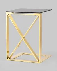 Журнальный стол КРОСС 40кс40 Золото / 40x40