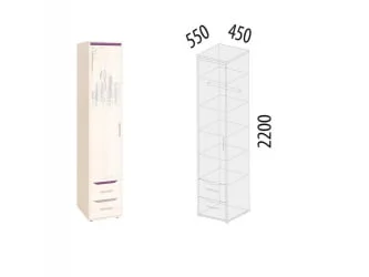 Детский шкаф Мегаполис 55.22.1