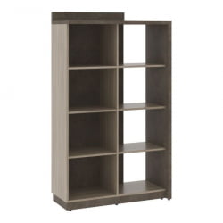 Стеллаж комбинированный на 4 секции левый ВООД&СТОНЕ СФ-534101 Бетон Чикаго темный Дрифтвуд / WOOD&STONE