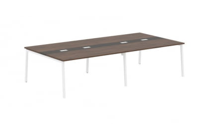 Переговорный стол ЕДИС ЕЛCТ 3116 Дуб Денвер темный Мокко Белый / EDIS ELCT