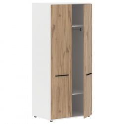 Гардероб ЕДИС ЕCВС 85 Дуб Денвер светлый Черный Белый / EDIS ECWS