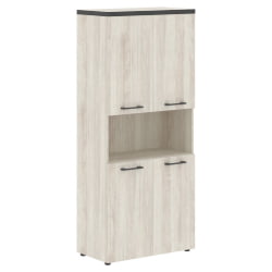 Шкаф с 2-мя комплектами глухих малых дверей и топом ТХC 85.4 Сосна Эдмонд / THC