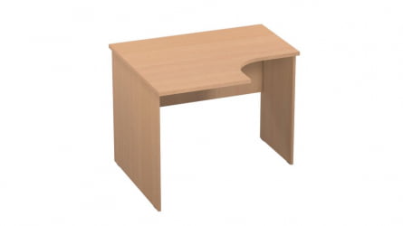 Стол компьютерный угловой Р.РС-10 (левый) Крафт белый