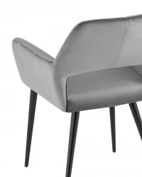 Стул Денди велюр Серый