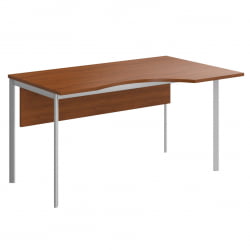Стол эргономичный ИМАГО-С CА-1СД(Л/Р) орех французский алюминий / IMAGO-S CA-1SD(L/R)