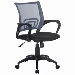 Кресло для персонала БРАБИКС Флй МГ-396 Серое-черное / BRABIX Fly MG-396