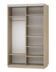 Шкаф-купе двухдверный Экспресс Дуо 1600х2400х Белая орхидея/Дуб сонома / 1600х2400h