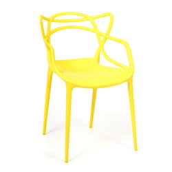 Стул Кат Чаир (мод. 028) пластик, 53 кс 59 кс 82,5 см, желтый (Иеллов И-01) / Cat Chair (mod. x x (Yellow Y-01)