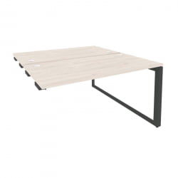 Стол-приставка двойной на О-образном м/к к опорым элем. ОНИКС О.МО-Д.СПР-3.7 Денвер Светлый/Антрацит / ONIX O.MO-D.SPR-3.7