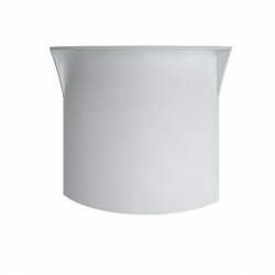 Стойка угловая (радиусный элемент - ХДФ) Рива А.РС-5 Белый / Riva